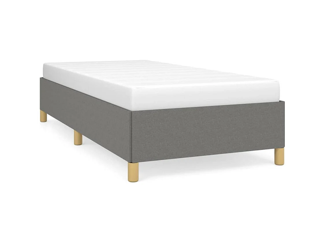 Lit-90x200 cm Gris foncé Tissu EGGB94114