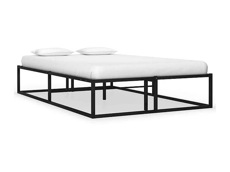 Lit-120x200 cm Noir Métal EGGB54733