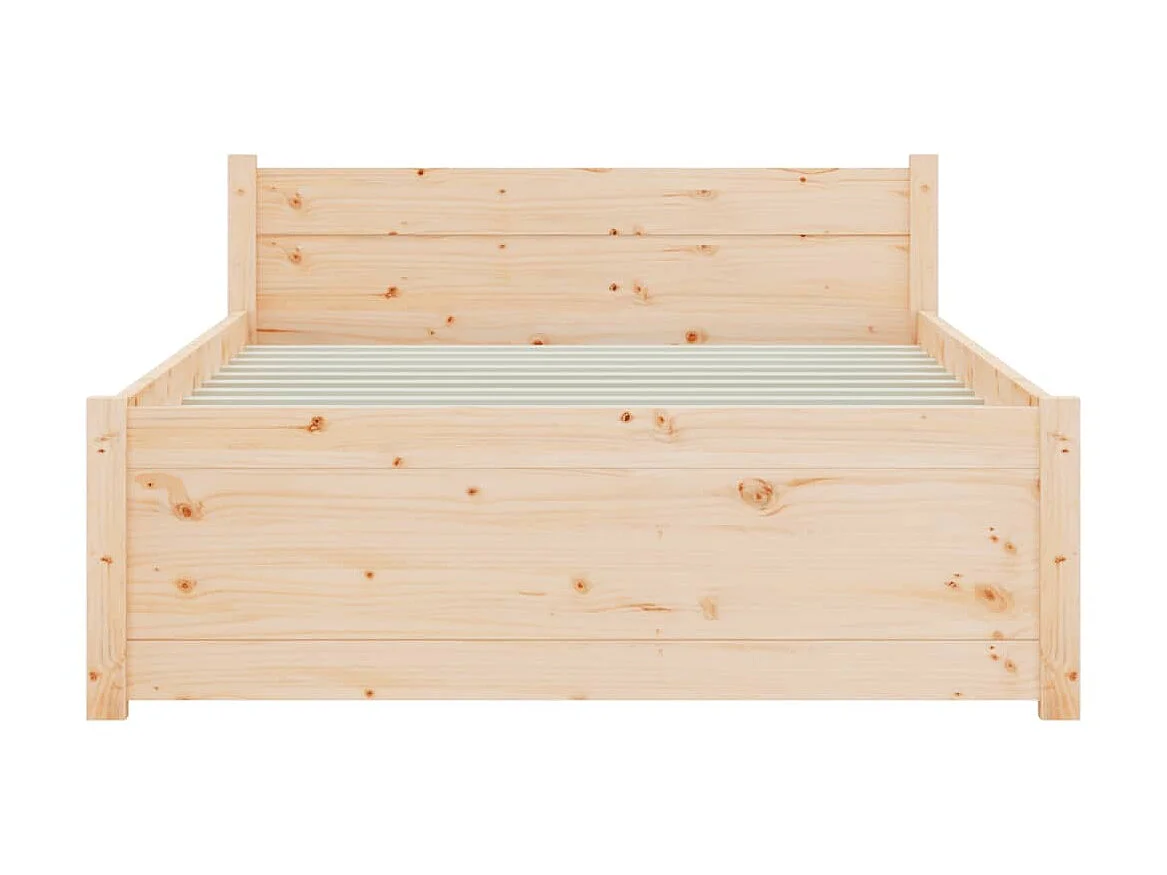 Lit-75x190 cm bois massif petit simple EGGB75661