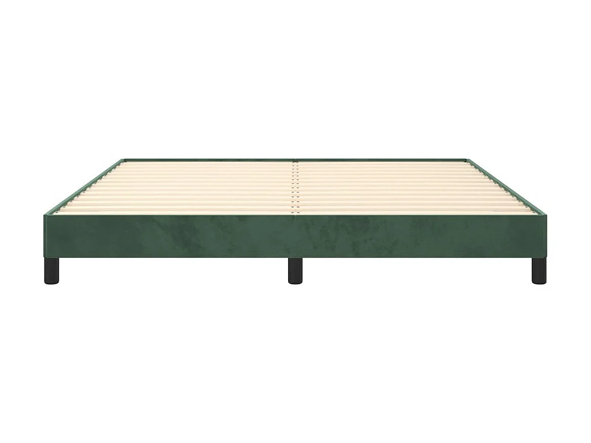 Lit-180x200 cm Vert foncé Velours EGGB93368