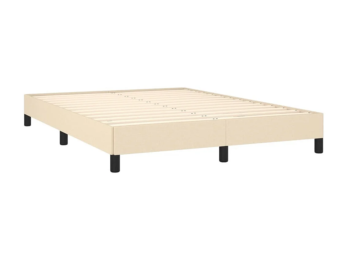 Lit-140x190 cm Crème Tissu EGGB76617