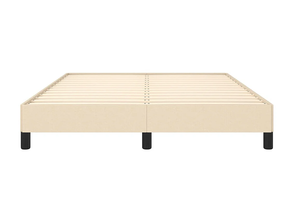 Lit-140x190 cm Crème Tissu EGGB76617