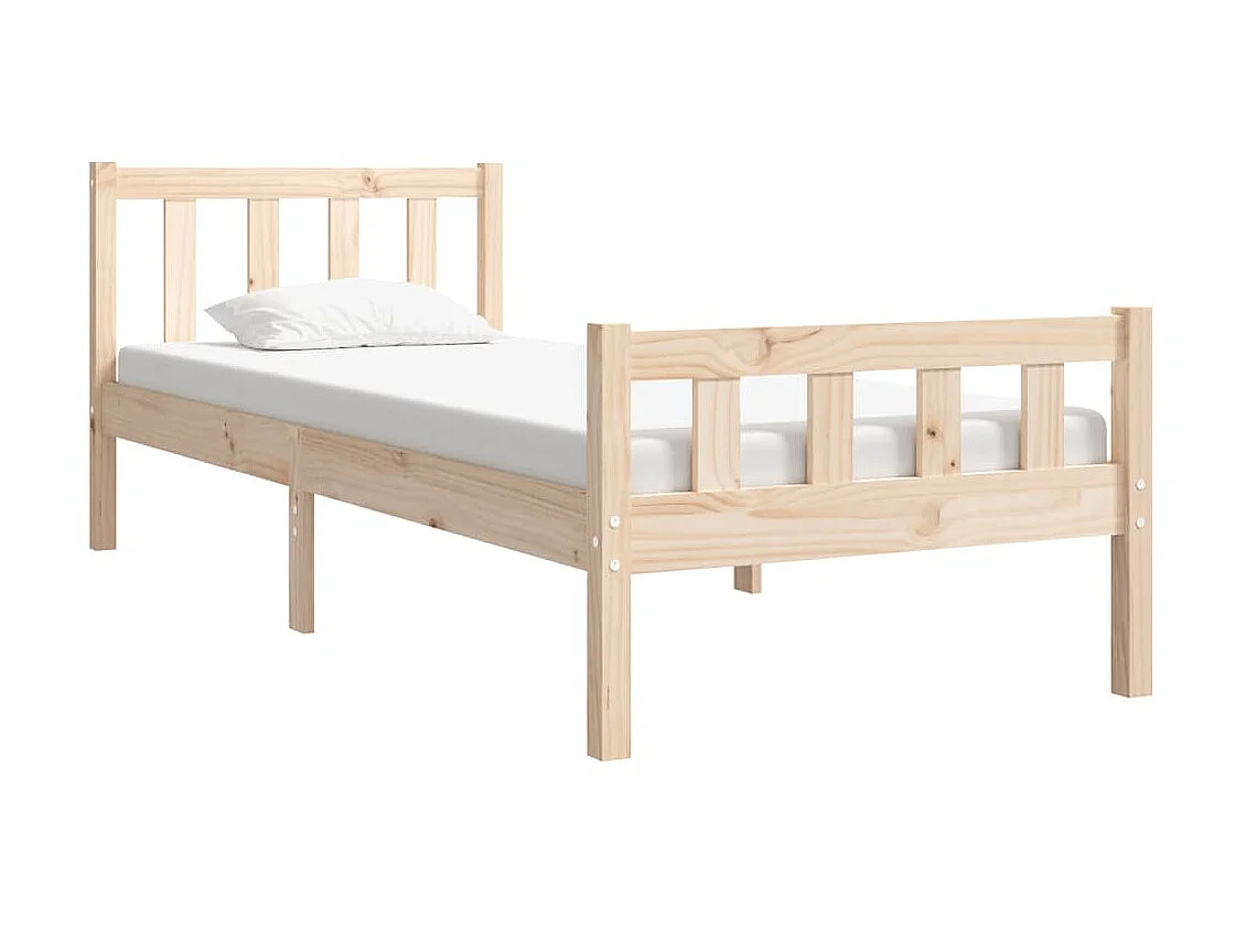 Lit-90x190 cm bois massif simple EGGB33467