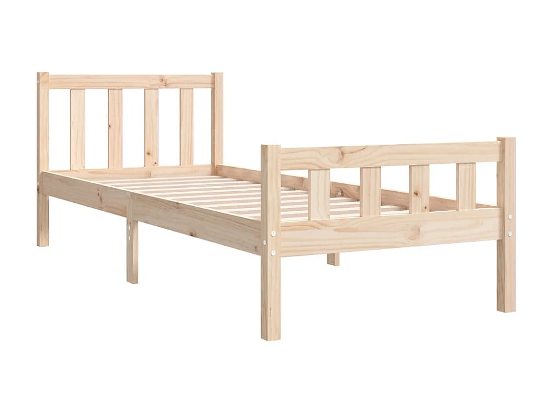 Cama 90x190 cm madera maciza ES40469