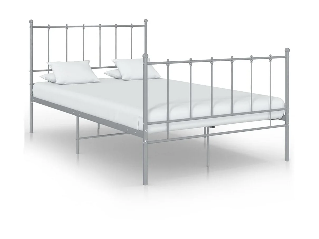 Bedframe metaal grijs 120x200 cm NL49185