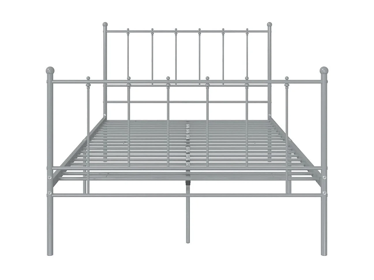 Bedframe metaal grijs 120x200 cm NL49185