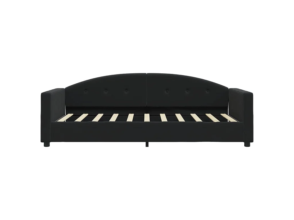 Lit-80x200 cm de repos noir velours EGGB58208