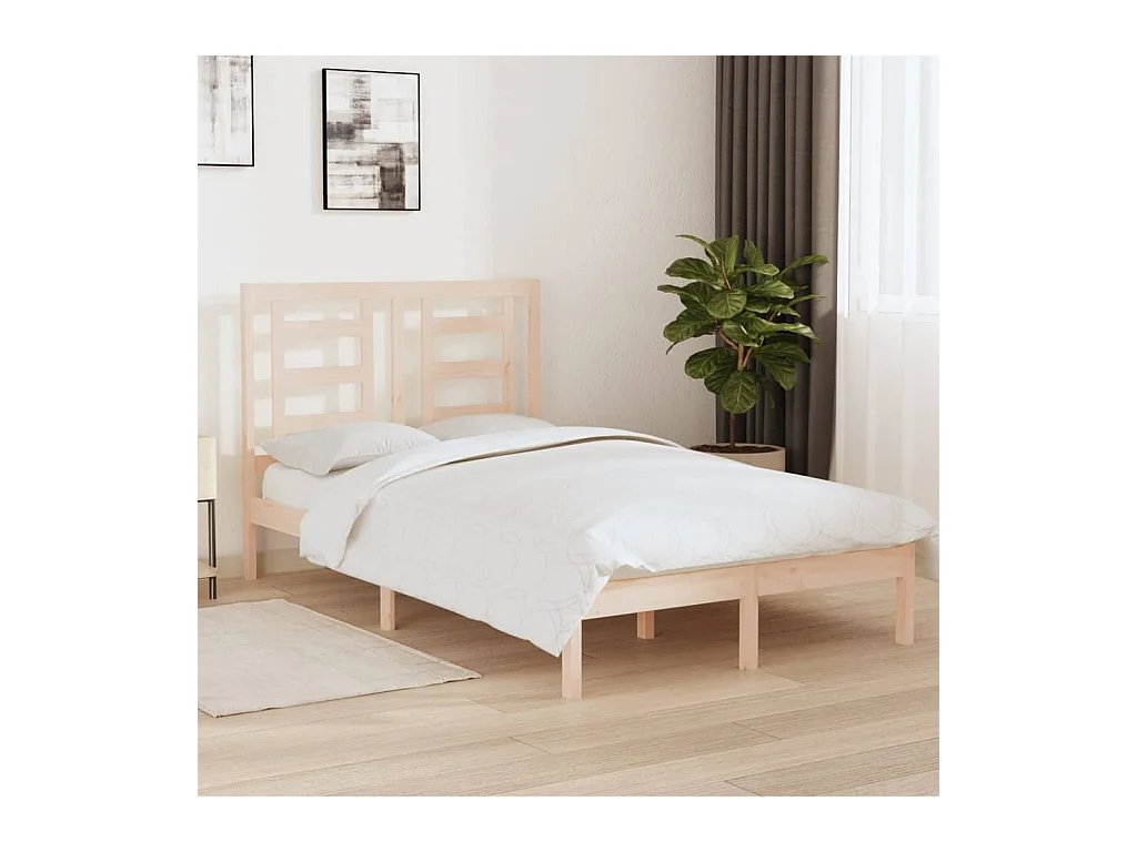 Lit-120x200 cm Bois de pin massif EGGB22111