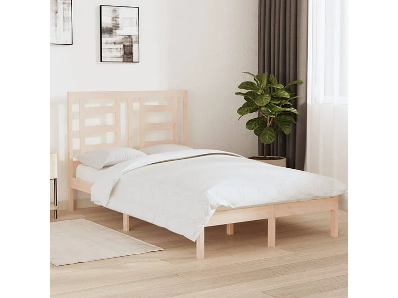 Cama 120x200 cm madeira de pinho maciça PT384828
