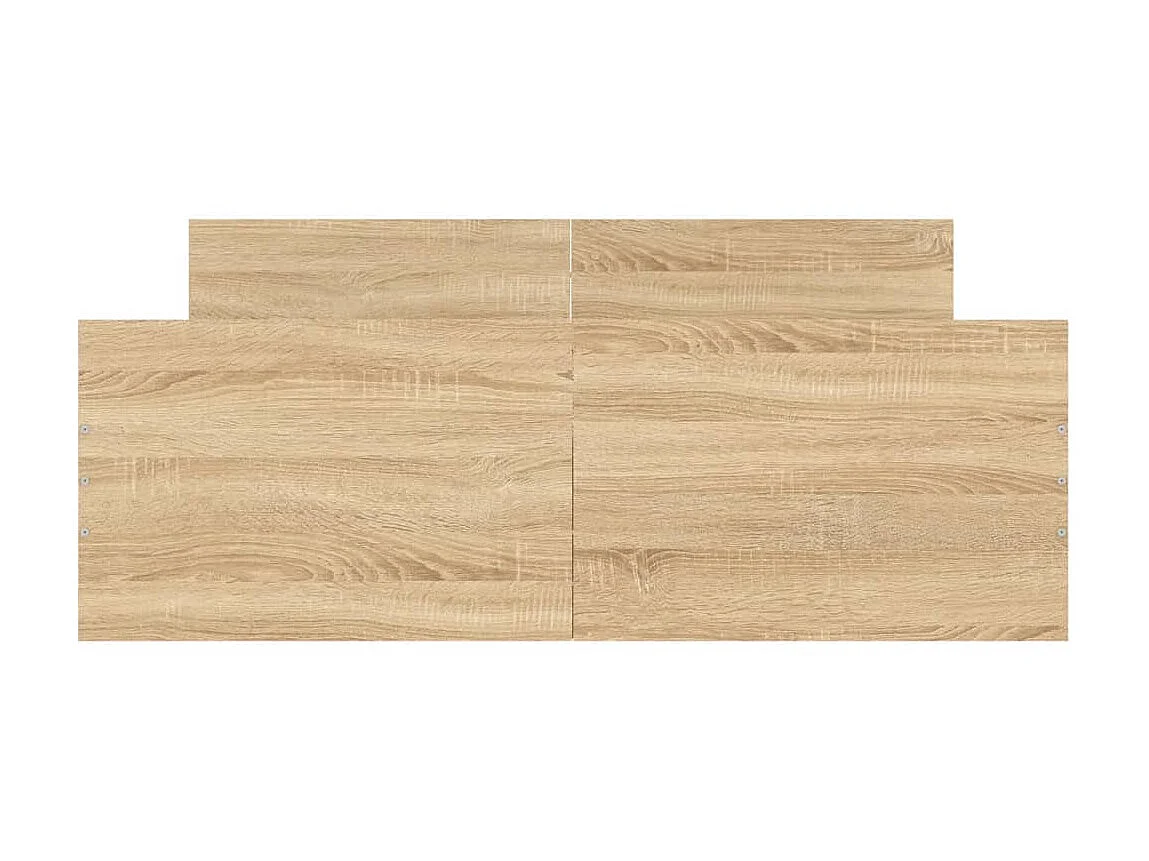 Lit-120x200 cm tête de lit et pied de lit chêne sonoma EGGB35556