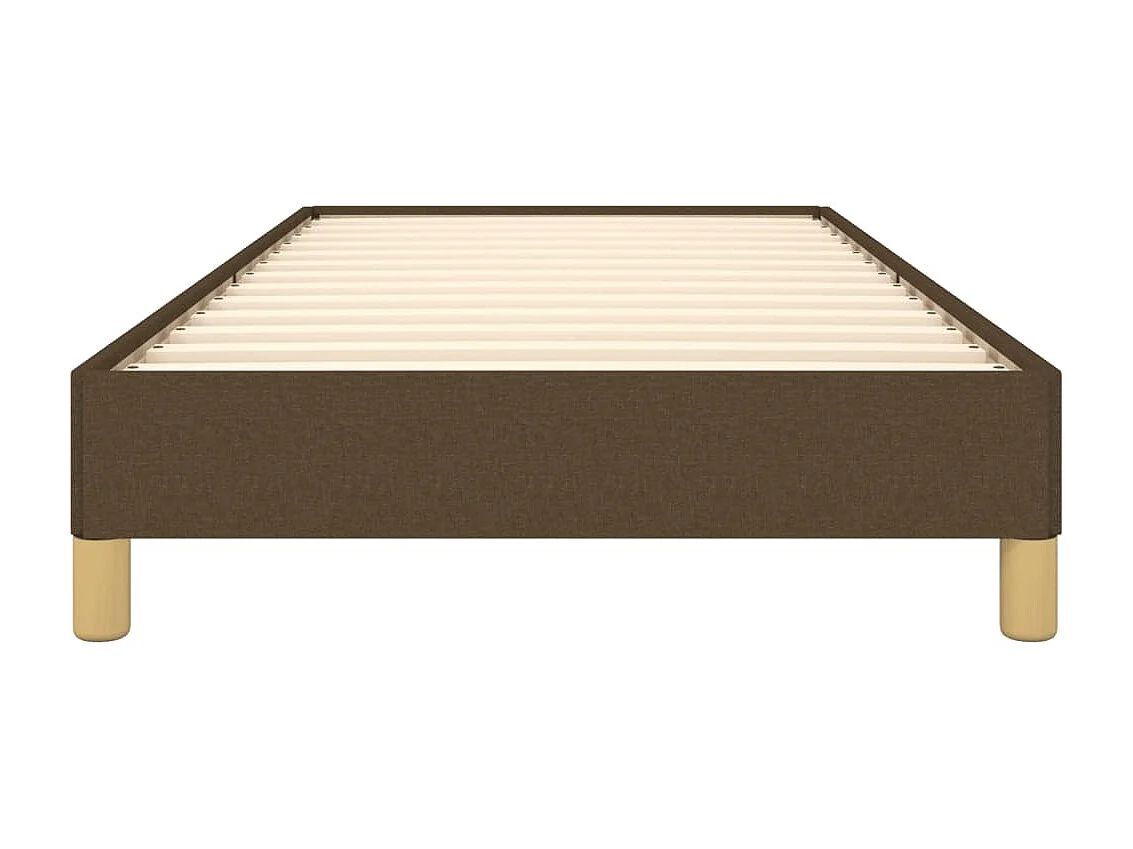 Bedframe stof donkerbruin 90x200 cm NL51774