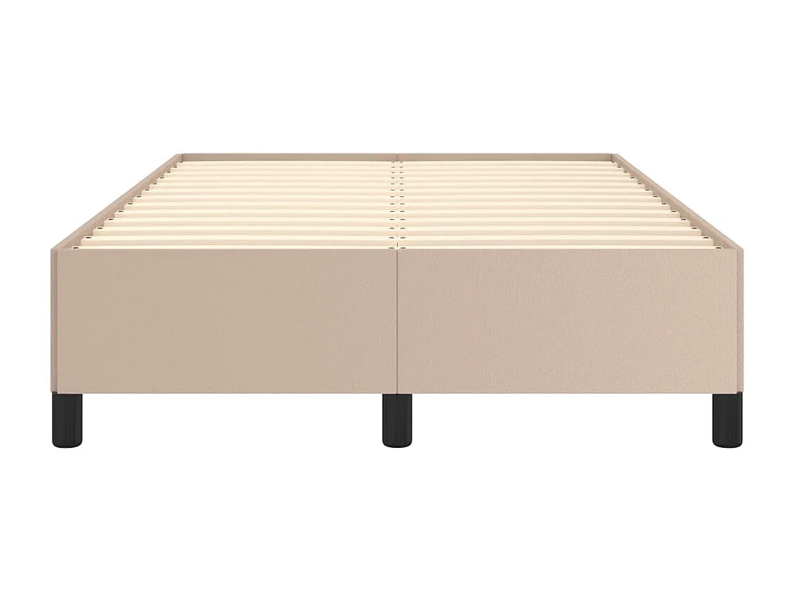 Cama 120x200 cm couro artificial cappuccino PT757089