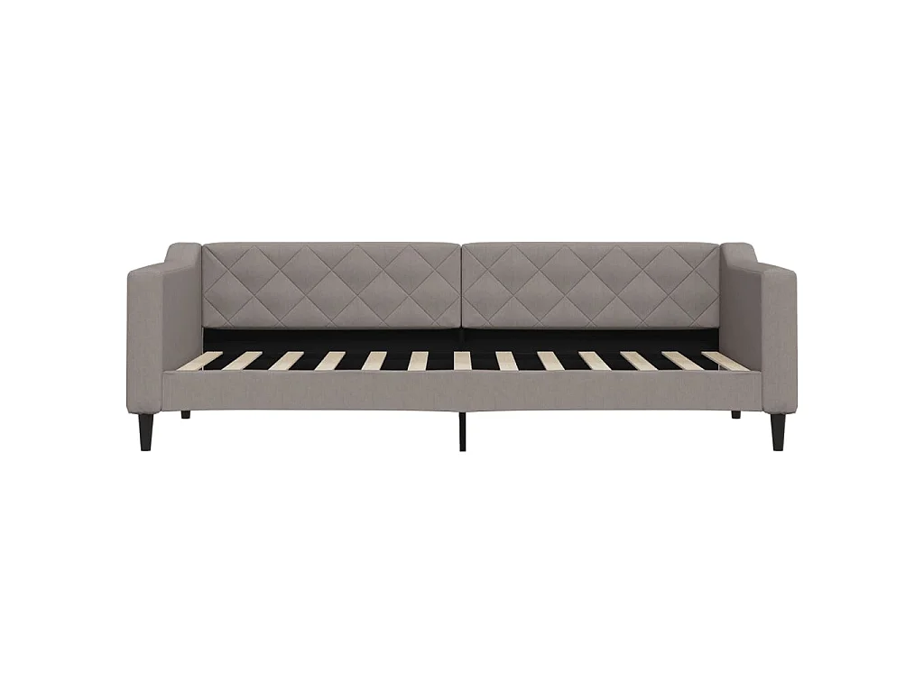 Lit-80x200 cm de repos taupe tissu EGGB19507