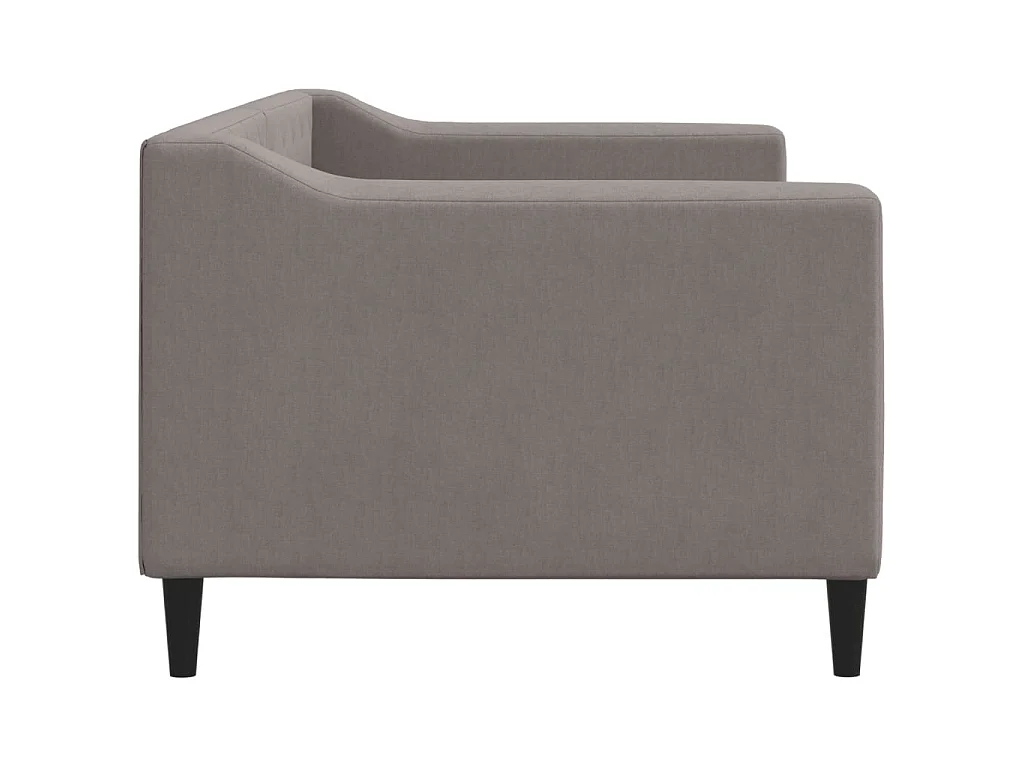 Lit-80x200 cm de repos taupe tissu EGGB19507