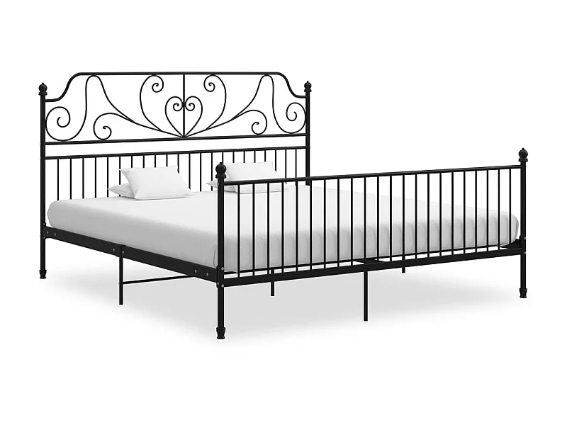 Bedframe metaal zwart 180x200 cm NL75932