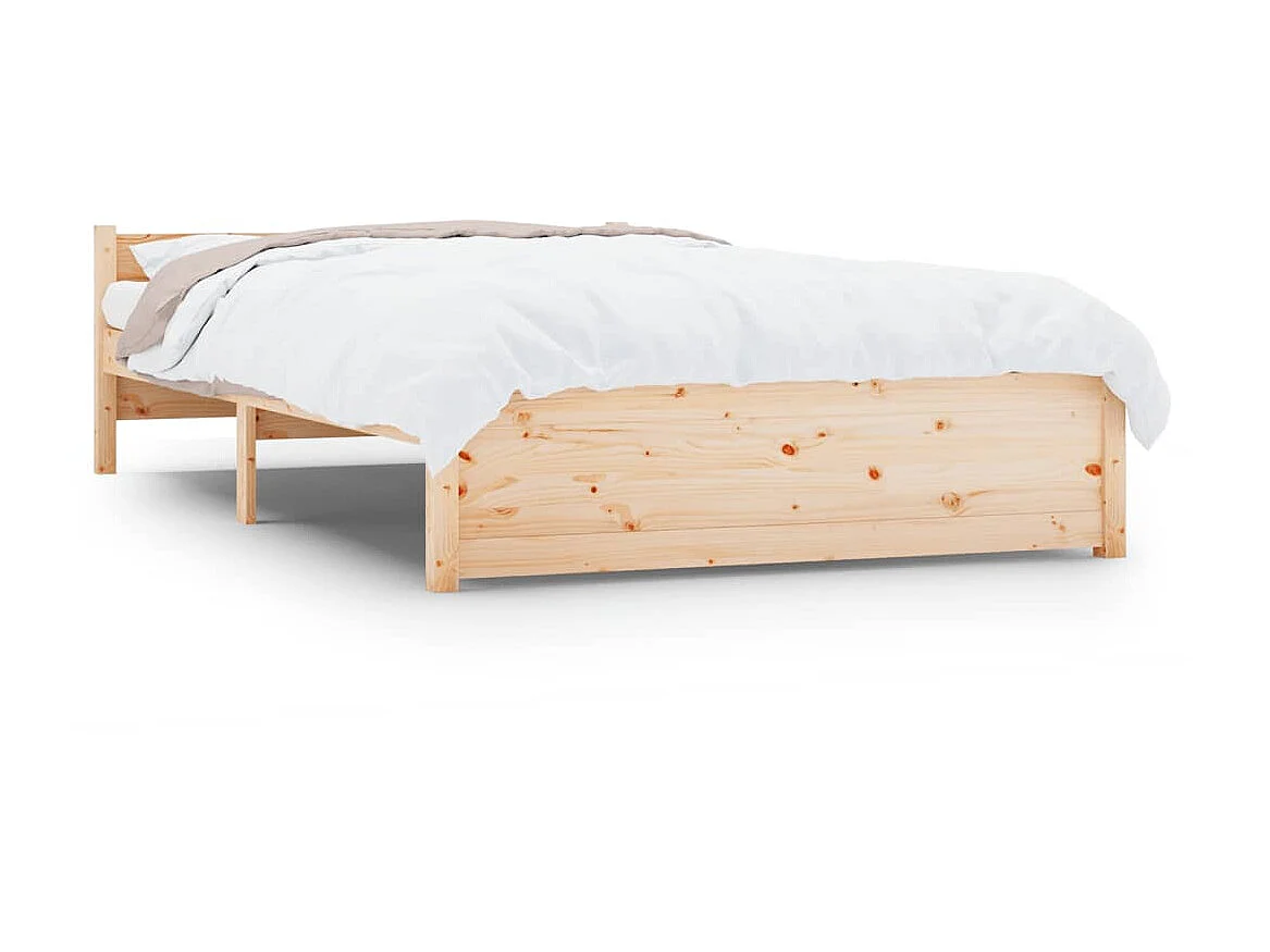 Estructura de cama madera maciza 140x200 cm ES203490