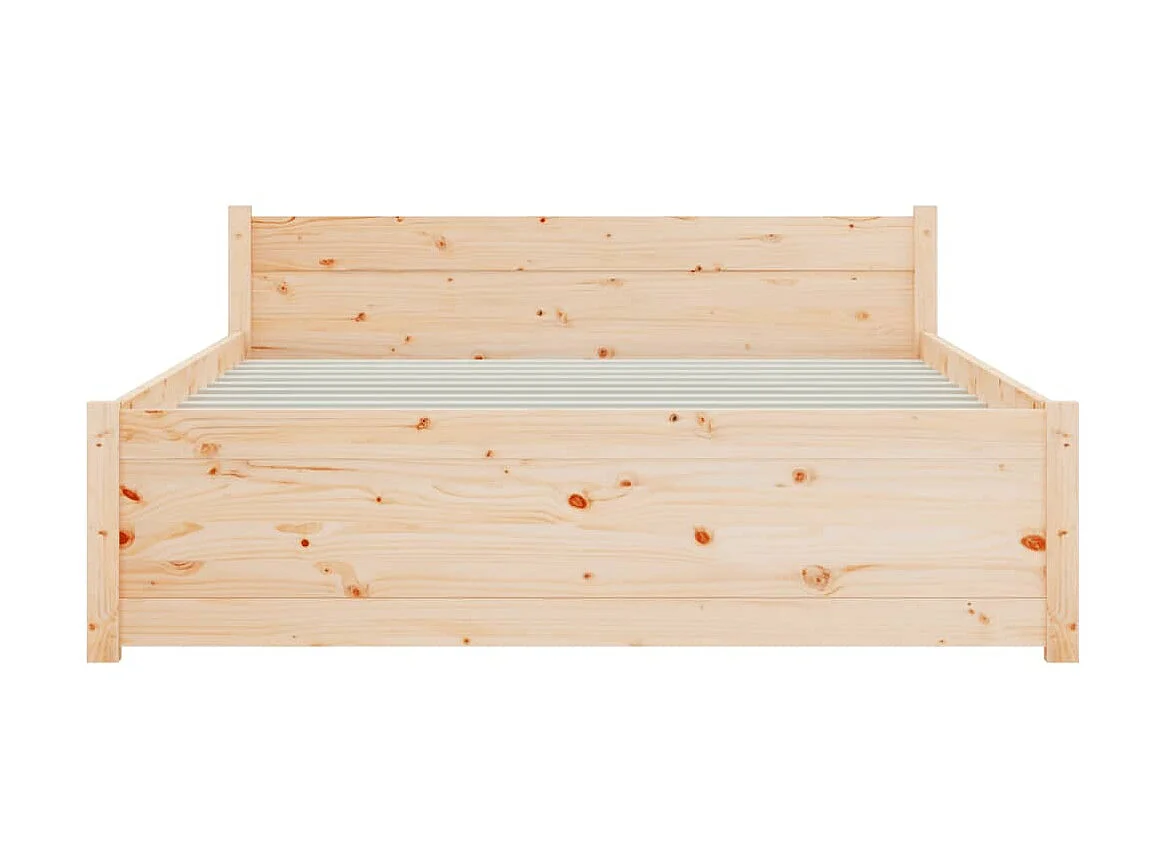 Estructura de cama madera maciza 140x200 cm ES203490