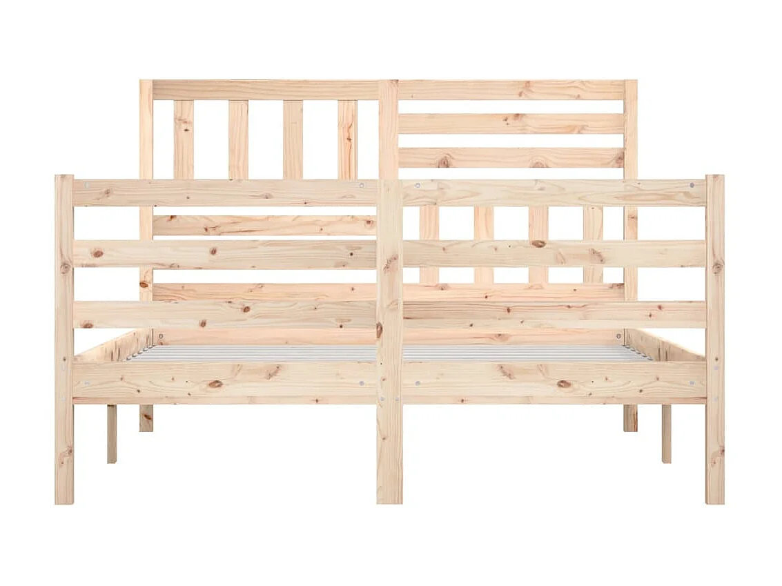 Lit-120x200 cm Bois massif EGGB65633