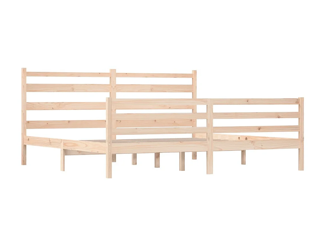 Lit-200x200 cm Bois de pin massif EGGB91568