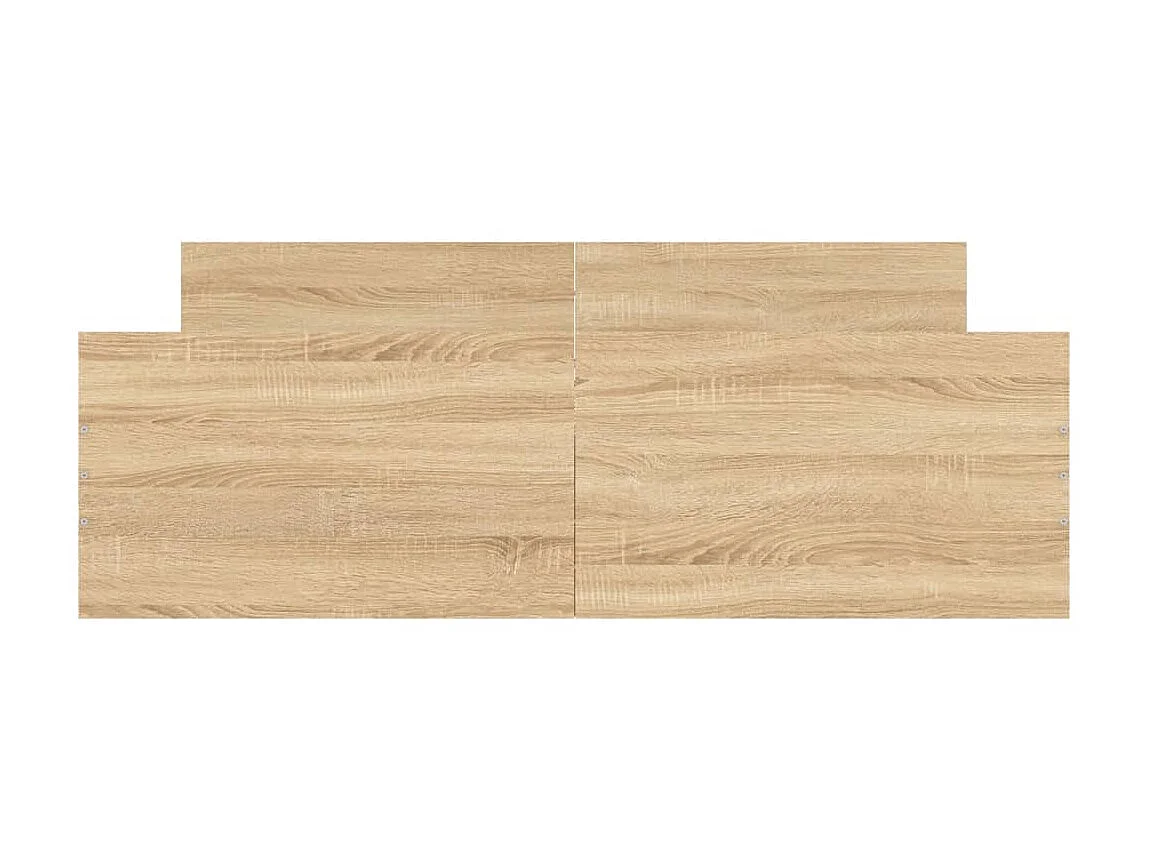 Lit-140x190 cm tête de lit et pied de lit chêne sonoma EGGB17947