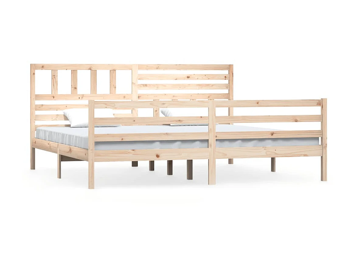Bedframe massief hout 200x200 cm NL17876