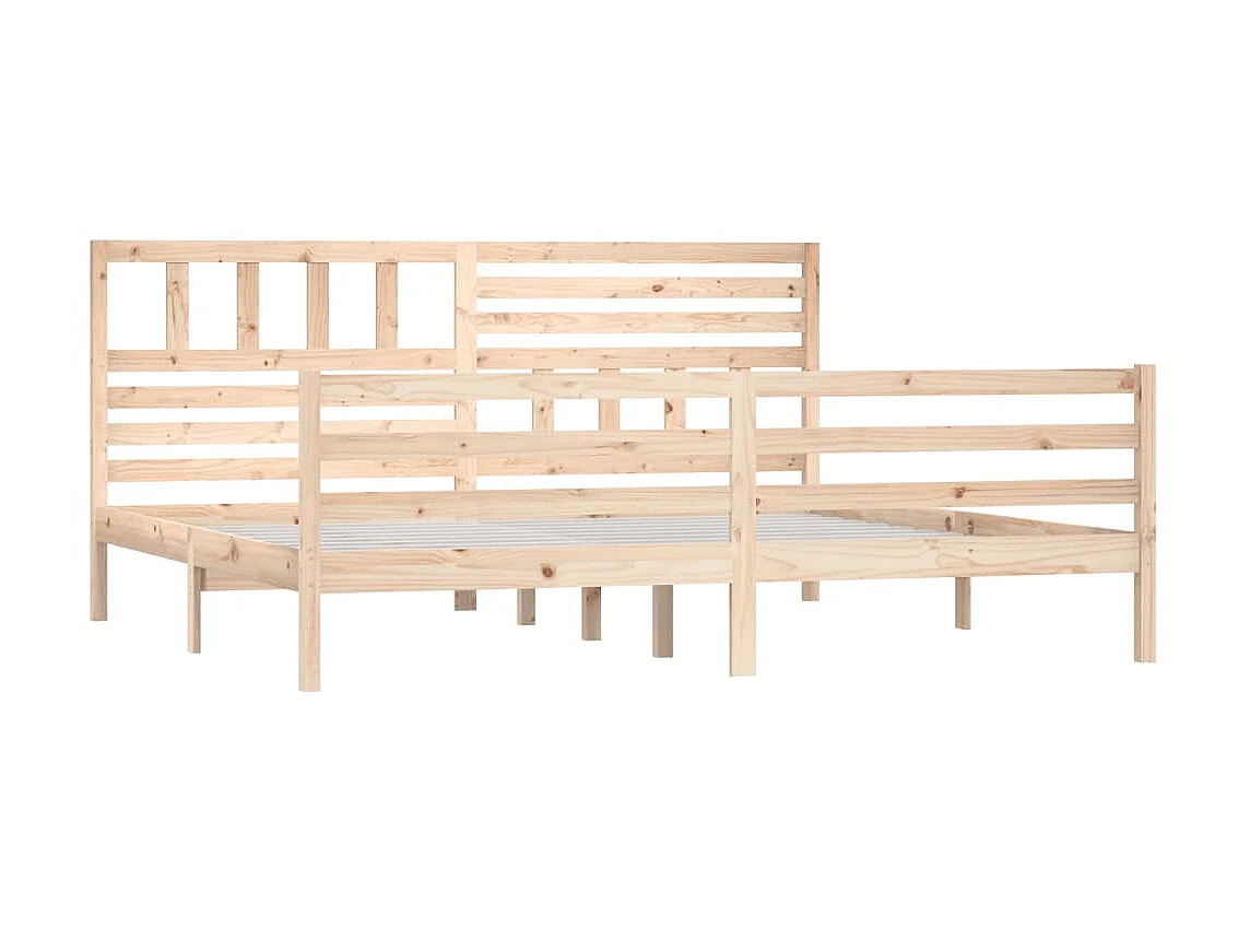Bedframe massief hout 200x200 cm NL17876