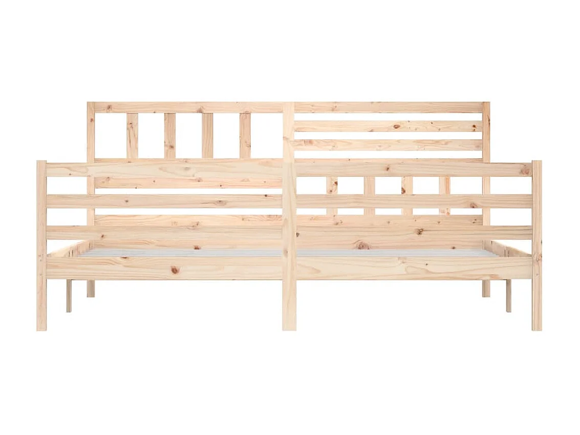 Bedframe massief hout 200x200 cm NL17876
