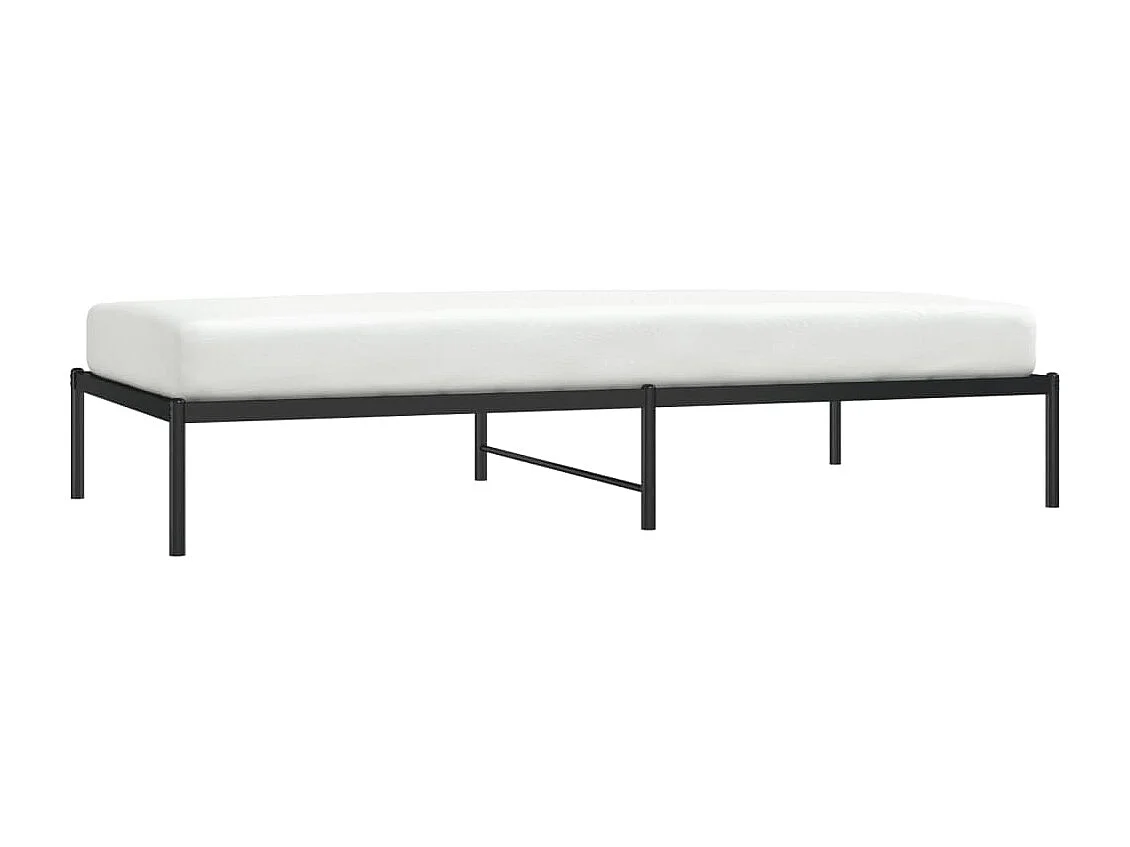 Cama 100x200 cm metal preto PT973047