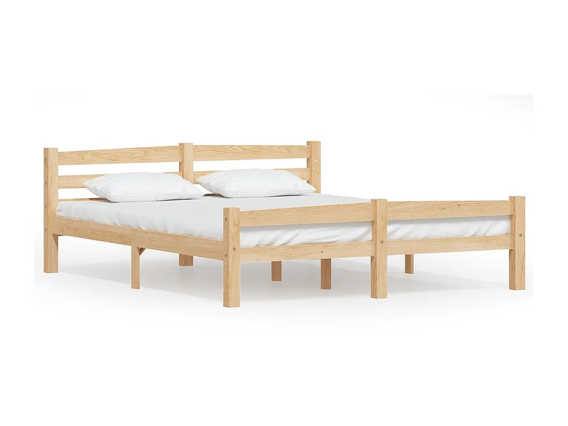 Cama em pinho maciço 160x200 cm PT683550