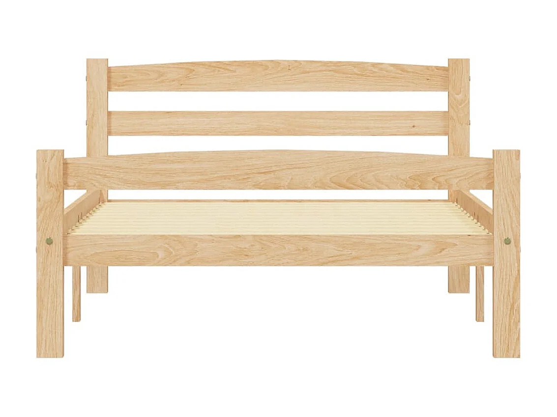 Lit-100x200 cm Bois de pin massif EGGB95724