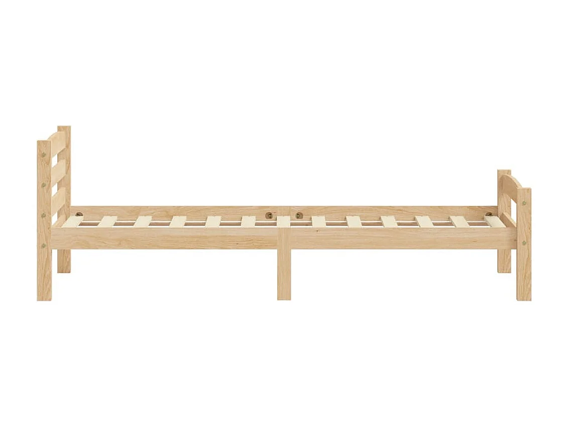 Lit-100x200 cm Bois de pin massif EGGB95724