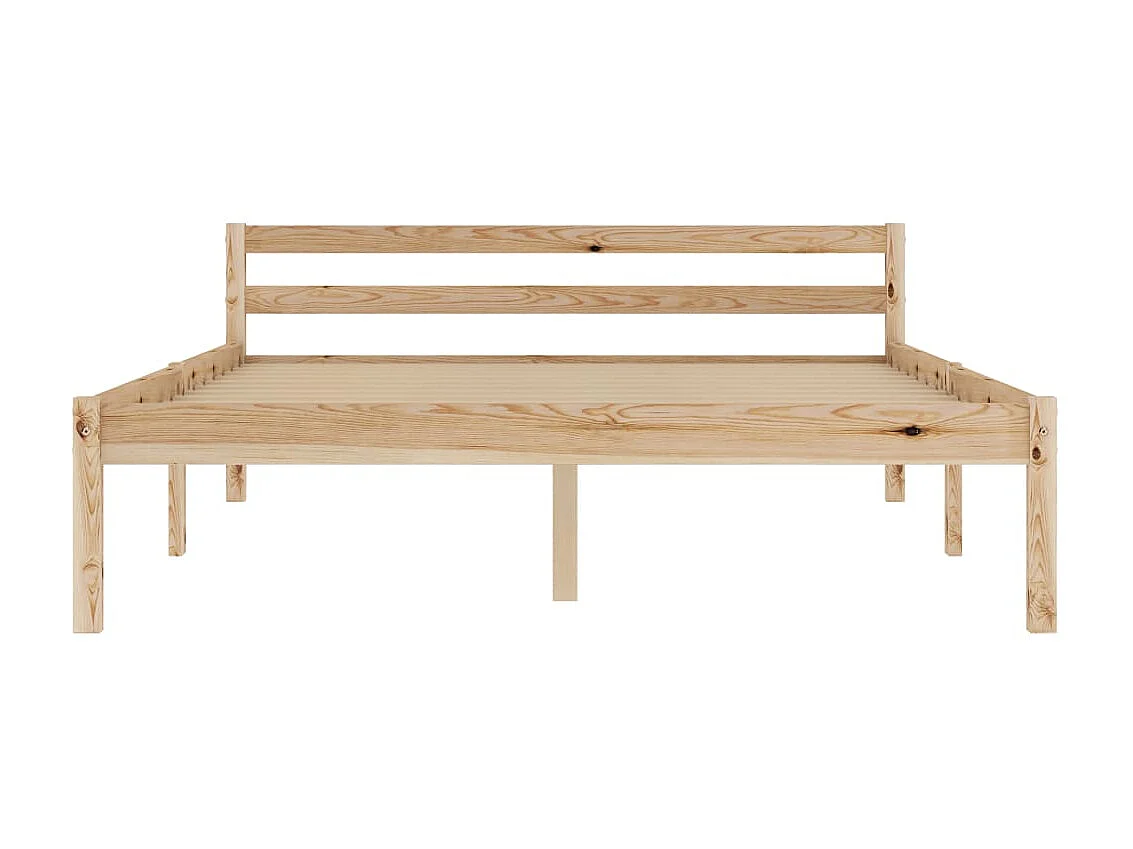 Lit-120x200 cm Bois de pin massif EGGB12636