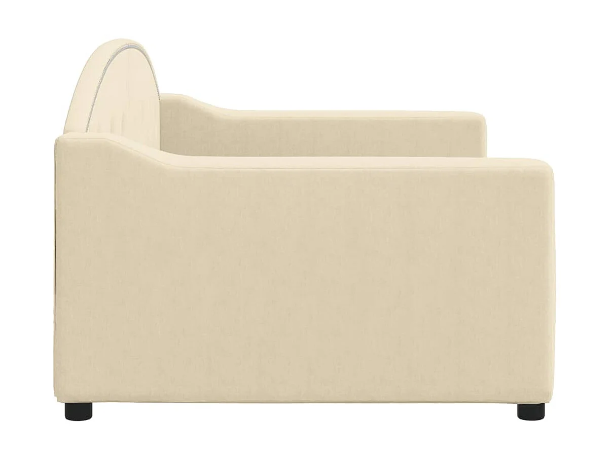 Tagesbett,Sofabett Creme 90x200 cm Stoff -gkd66483