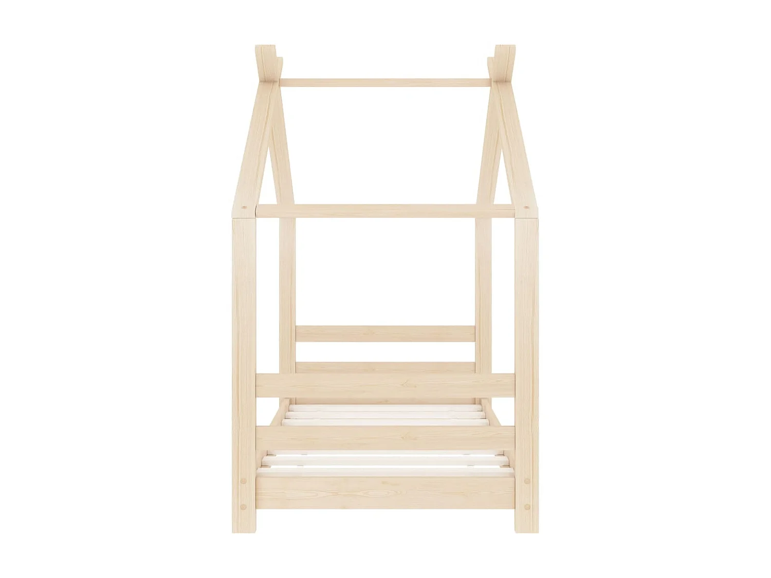 Cama 70x140 cm infantil de madera maciza de pino ES44719