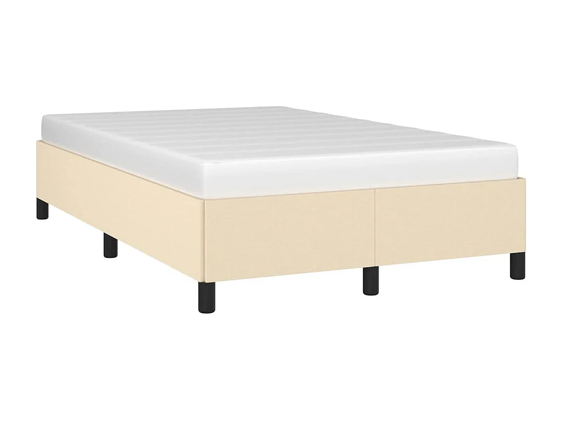 Cama 120x200 cm tecido cor creme PT129917