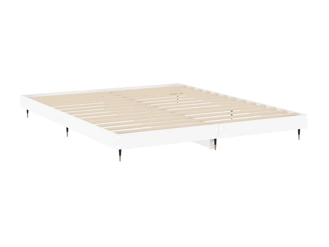 Cama 120x200 cm derivados de madeira branco PT593623