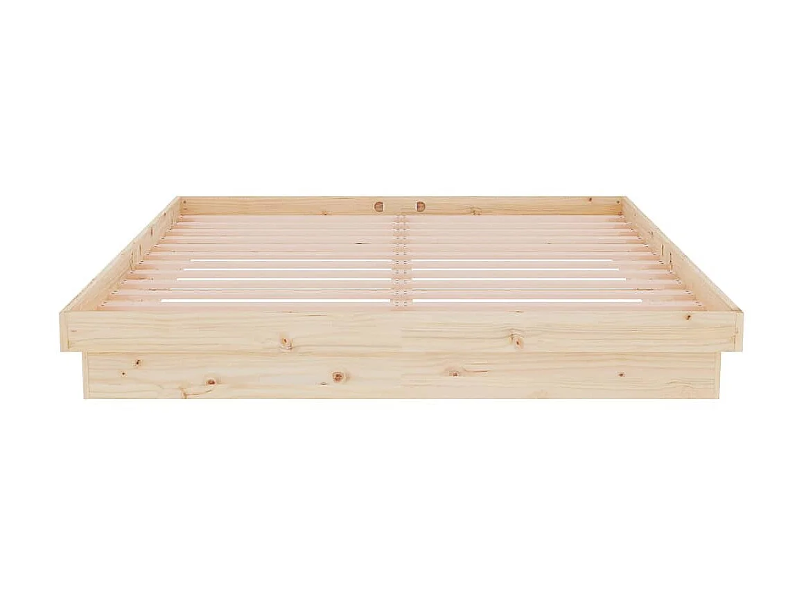 Lit-150x200 cm bois massif très grand EGGB71579