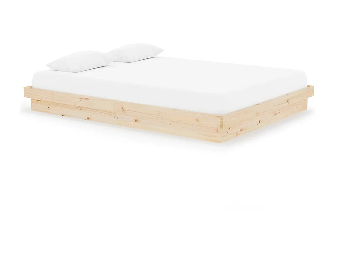 Lit-150x200 cm bois massif très grand EGGB71579