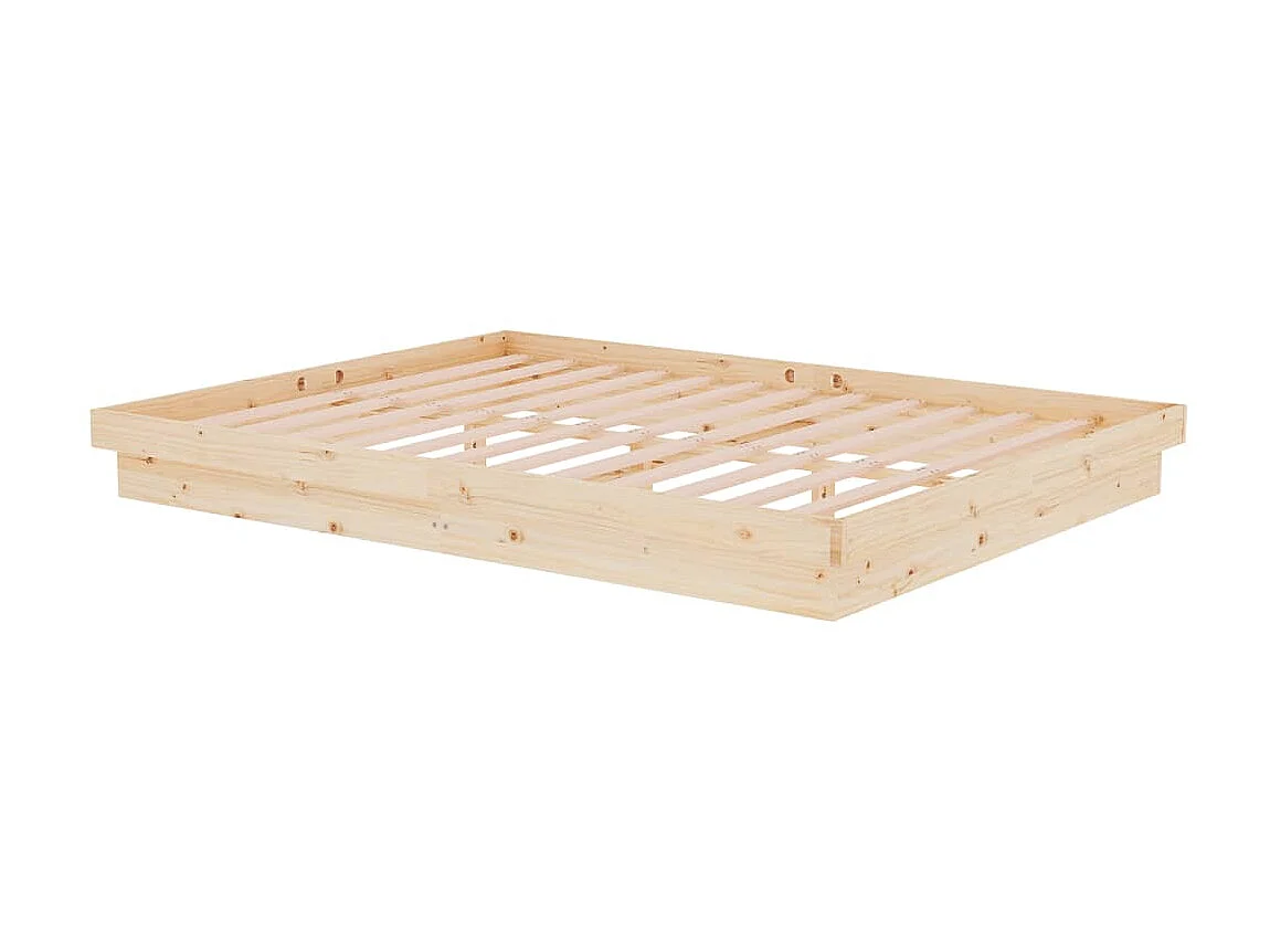 Lit-150x200 cm bois massif très grand EGGB71579