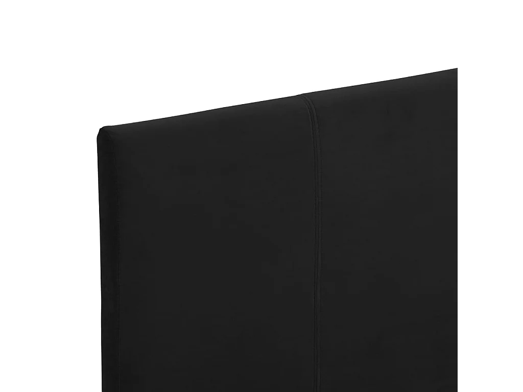 Lit-90x200 cm Noir Tissu EGGB55092