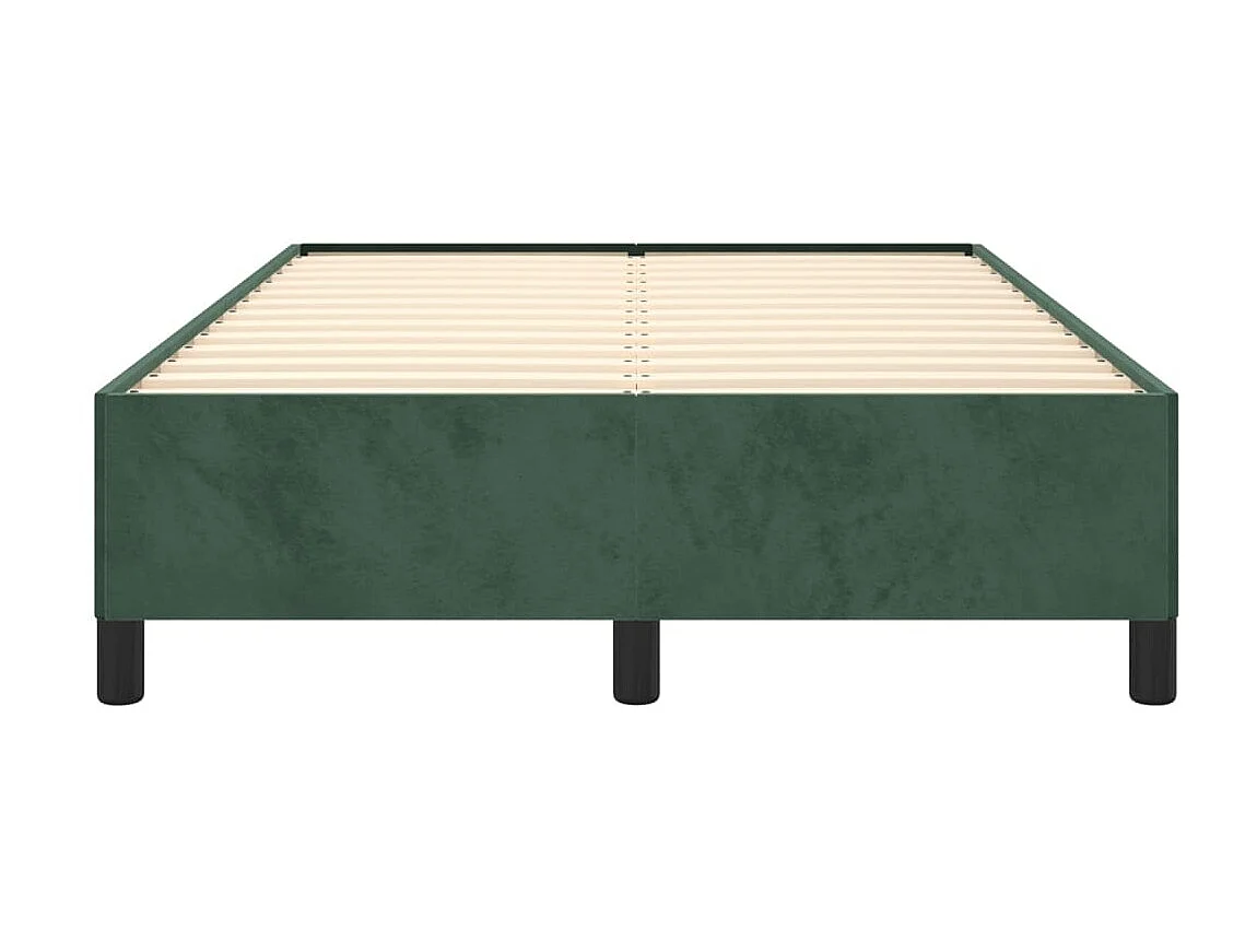 Cama - 120x200 cm veludo verde-escuro PT452002