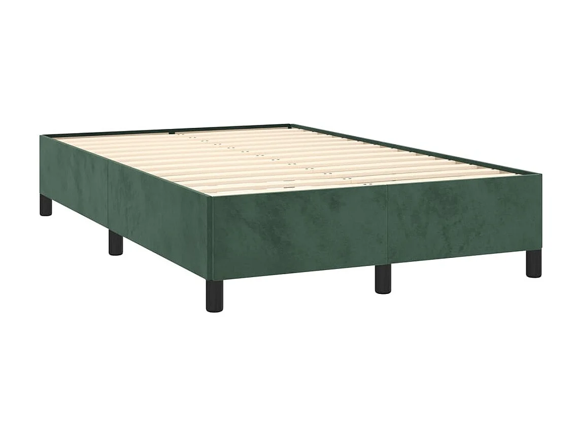 Lit-120x200 cm Vert foncé Velours EGGB39030