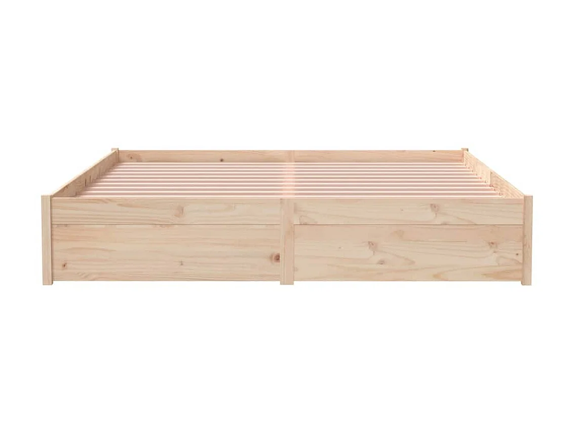 Lit-160x200 cm Bois massif EGGB34416