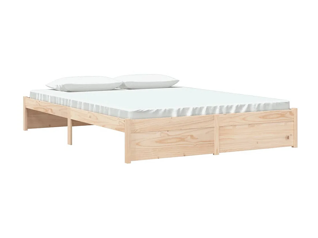 Lit-160x200 cm Bois massif EGGB34416