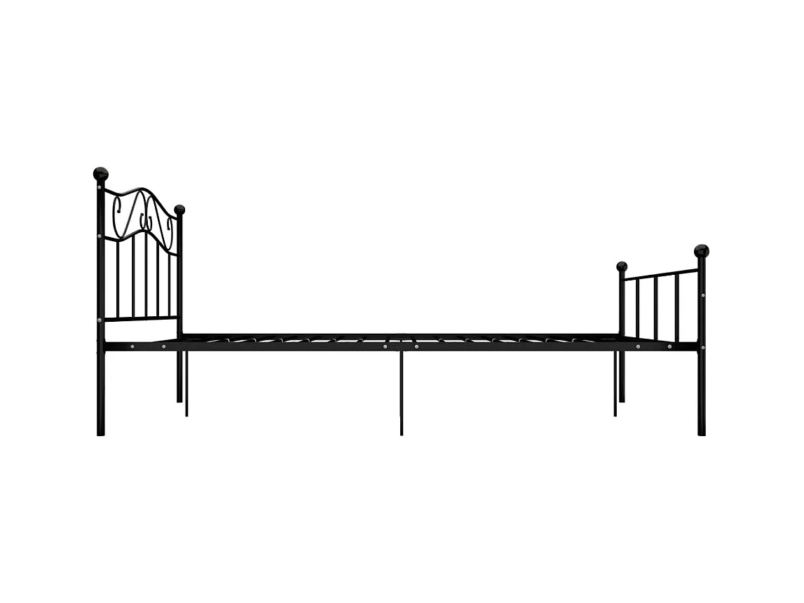 Bedframe metaal zwart 140x200 cm NL71376