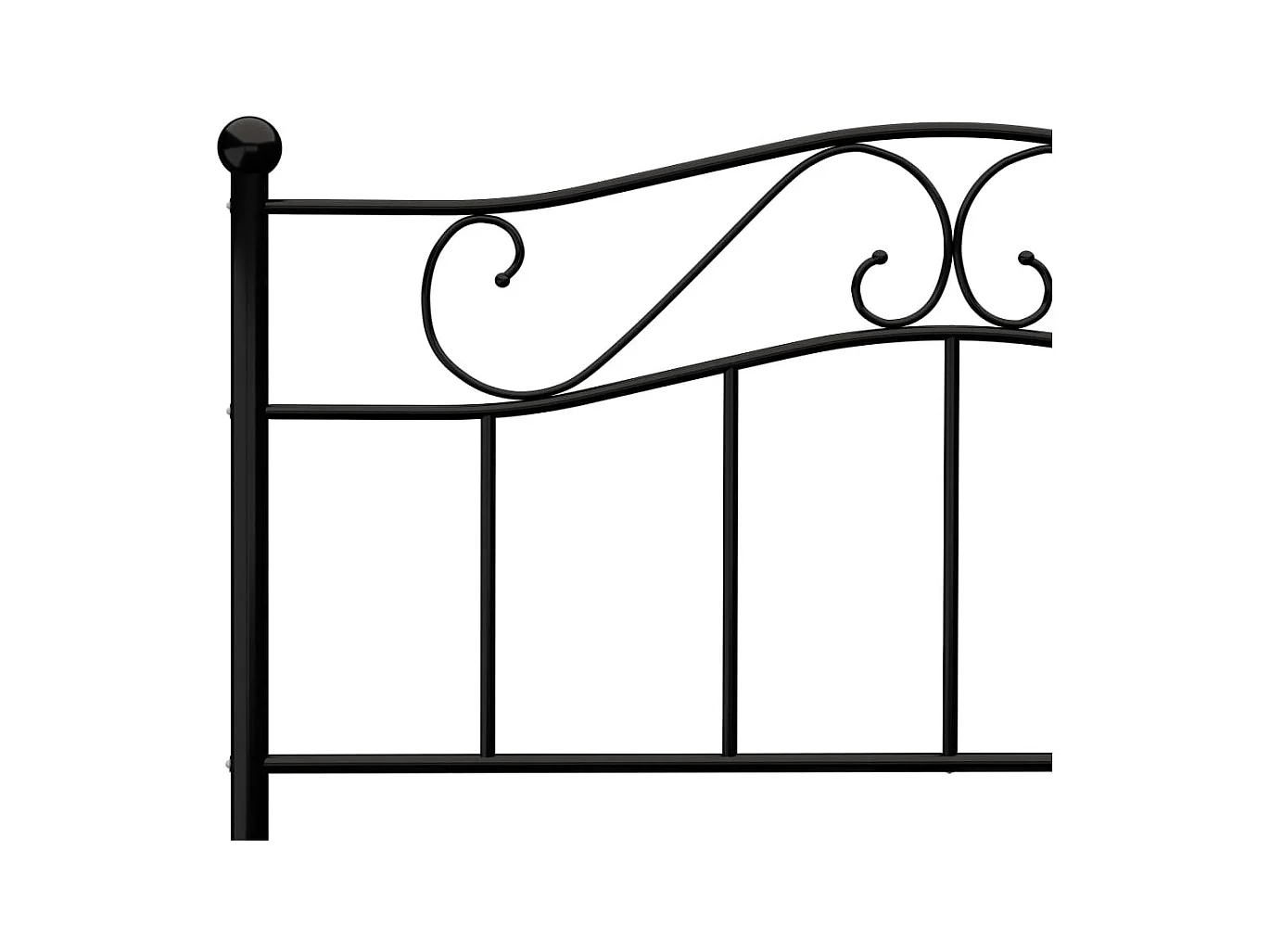 Bedframe metaal zwart 140x200 cm NL71376