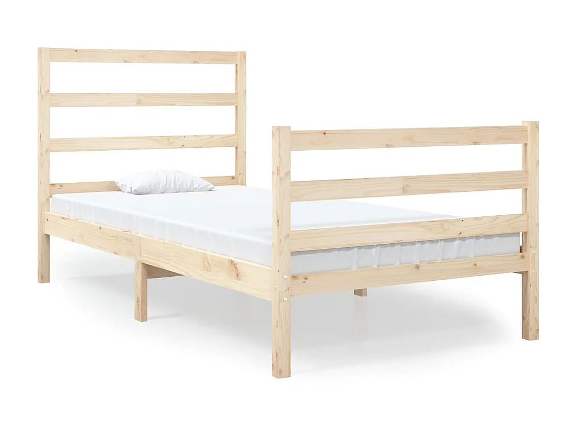 Cama solteiro 90x190 cm pinho maciço PT816730