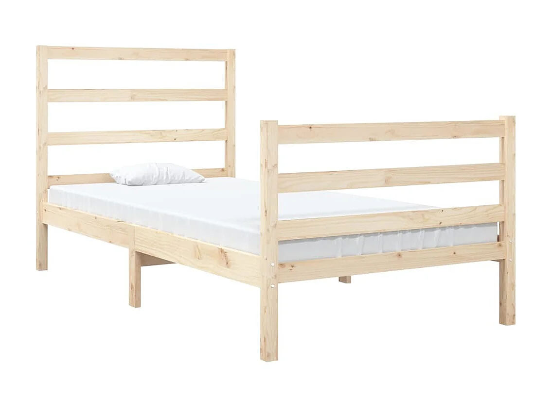 Cama solteiro 90x190 cm pinho maciço PT816730