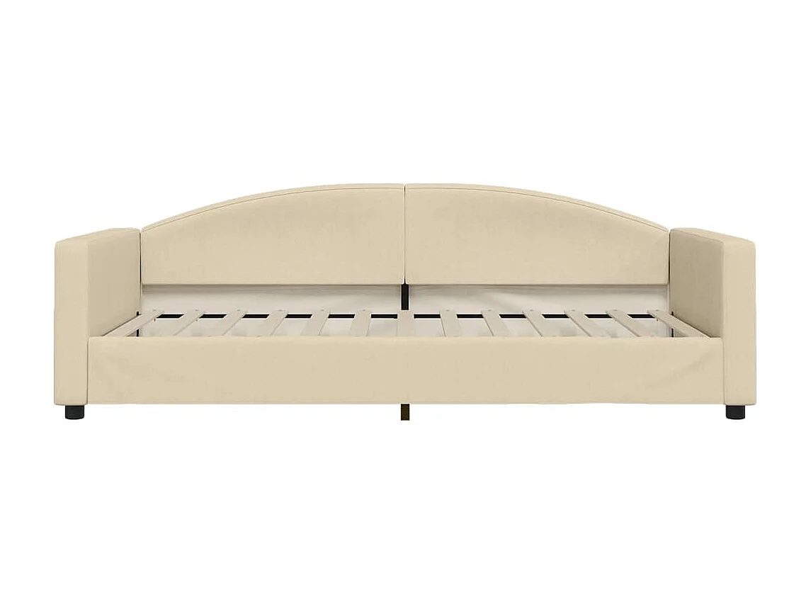 Sofá-cama 100x200 cm tecido cor creme PT480968