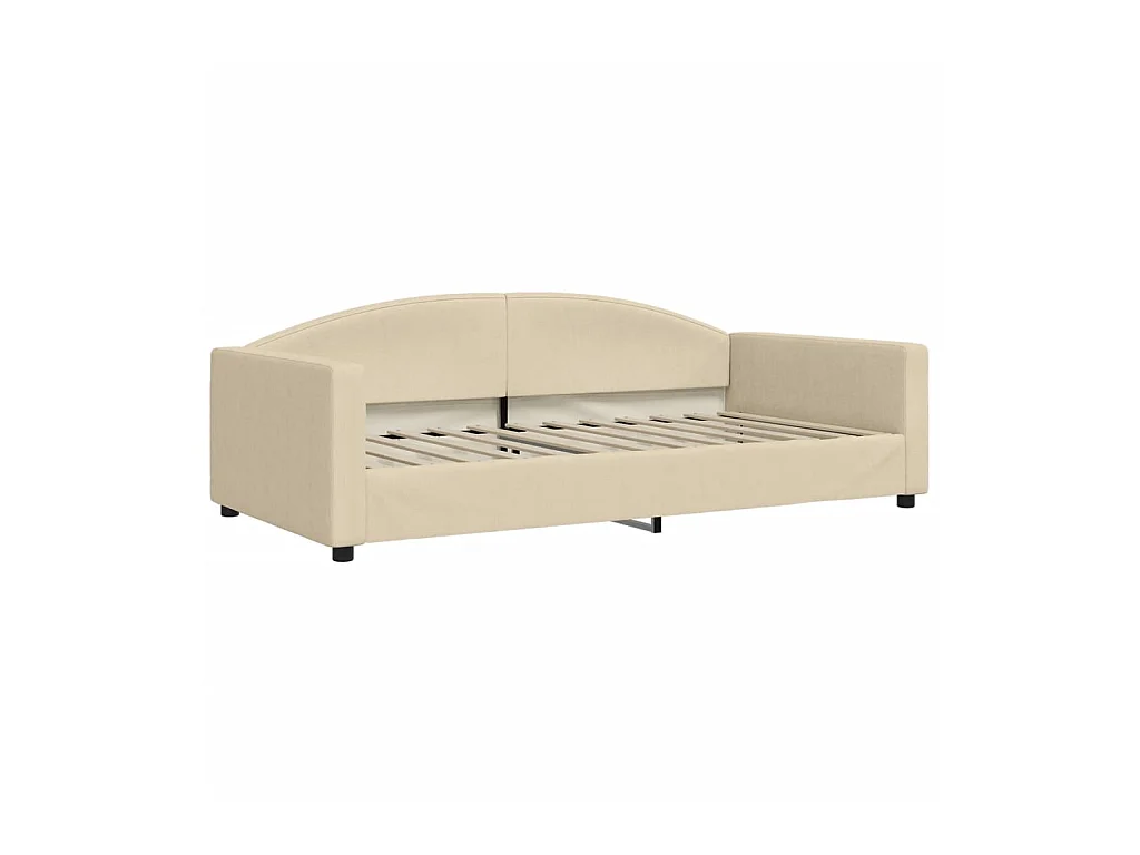 Tagesbett,Sofabett Creme 100x200 cm Stoff -gkd92549